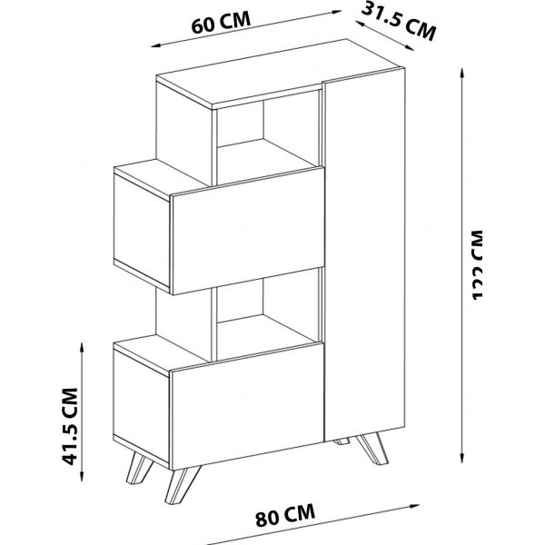 Bambalina skap - Hvit