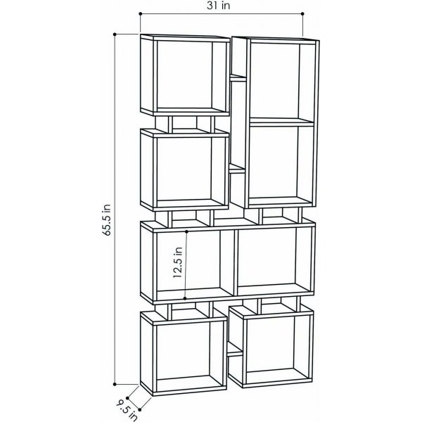 Rail bokhylle - Eik Rail bokhylle - Eik
