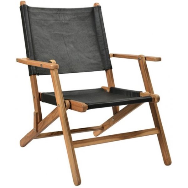 Porto direktrstol - Sort / Teak