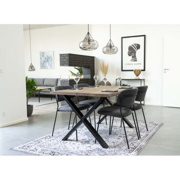 Alicante spisestol - mørkegrå / svart Alicante spisestol - mørkegrå / svart