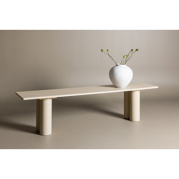 Olivia benk 180 cm - Hvitvask Olivia benk 180 cm - Hvitvask