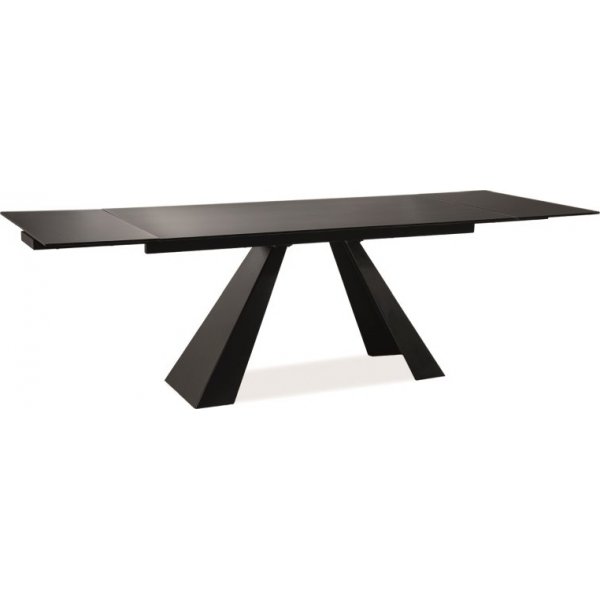 Salvadore spisebord 160-240 cm - Svart