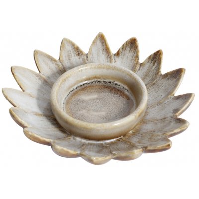 Lysholder Blommor - Keramikk (beige)