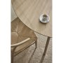 Sagene spisebord 130-230 x 130 cm - Hvitpigmentert eikefiner