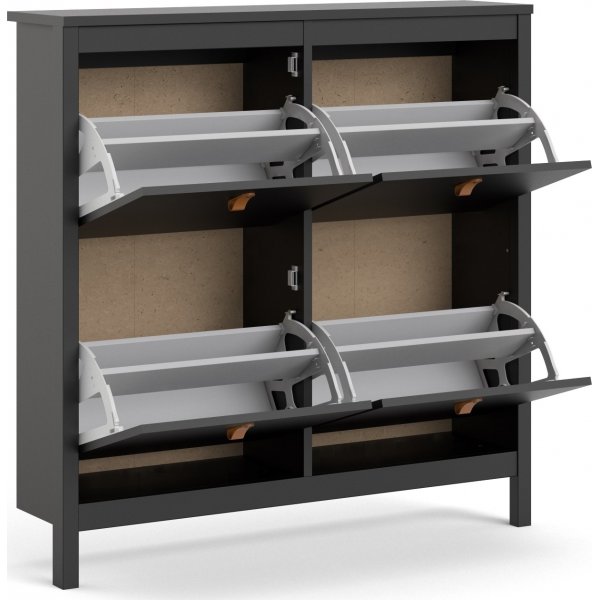 Madrid skoskap - Svart Madrid skoskap - Svart