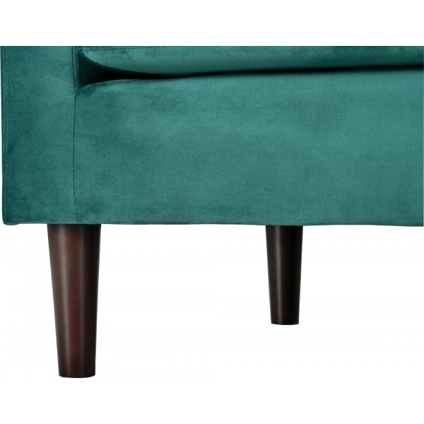 Firenze divansofa - Mørkegrønn/Svart Firenze divansofa - Mørkegrønn/Svart