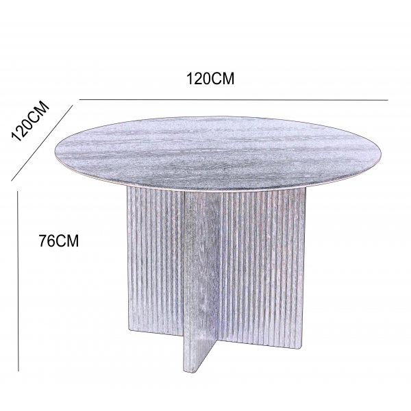 Crossby rundt spisebord Ø120 cm - Eik Crossby rundt spisebord Ø120 cm - Eik