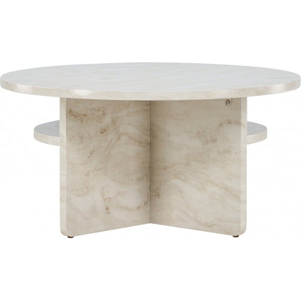 Ålesund salongbord Ø85 cm - Beige Ålesund salongbord Ø85 cm - Beige