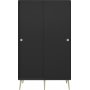 Softline garderobe - Sort
