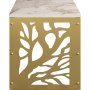 Tongfu sidebord - Gull/hvit