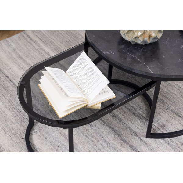 Spiro salongbord 70 x 40 cm - Sort Spiro salongbord 70 x 40 cm - Sort