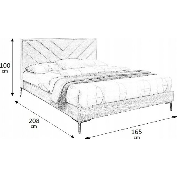 Tamarind sengeramme 160x200 cm - Grå Tamarind sengeramme 160x200 cm - Grå