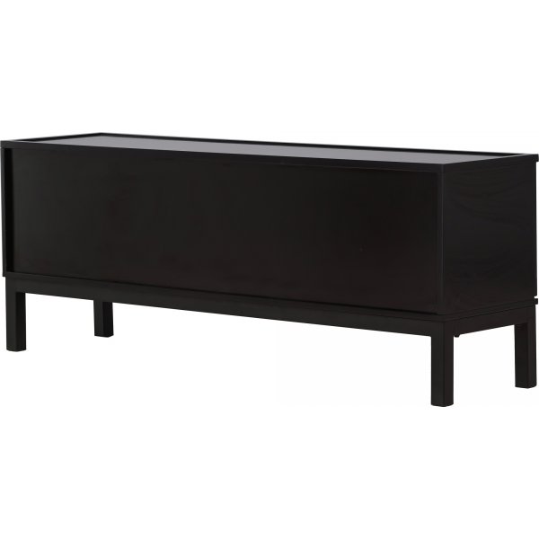 Alcoa mediabenk 150 cm - Sort