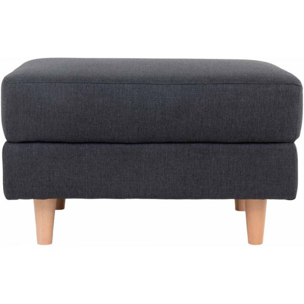 Bologna sittepuff - Mørkegrå/bøk Bologna sittepuff - Mørkegrå/bøk