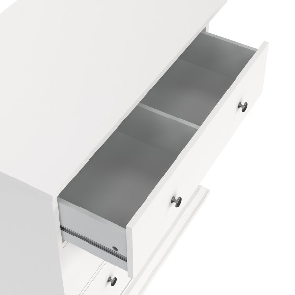 Nord kommode med 3 skuffer - hvit