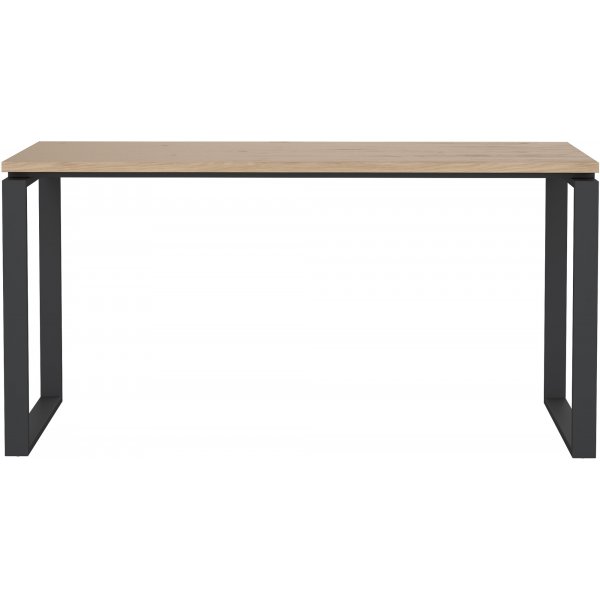 Skilt skrivebord 150 cm - Matt grå/hickory Skilt skrivebord 150 cm - Matt grå/hickory