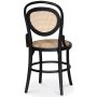 Omni spisegruppe, rundt spisebord 130 cm inkludert 4 stk. svarte Alicia stoler - Whitewash