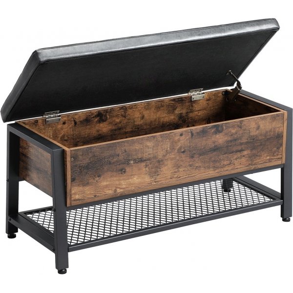 Tomas hallbenk 100 cm - Brun/svart