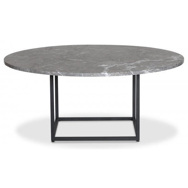 Dexter rundt salongbord Ø120 cm - Metall / Grå Betano marmor Dexter rundt salongbord Ø120 cm - Metall / Grå Betano marmor