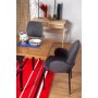 Shell spisebord 120-160 cm - Mrk eik/sort