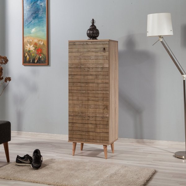 Filinta skoskap av planker - Sonoma eik Filinta skoskap av planker - Sonoma eik