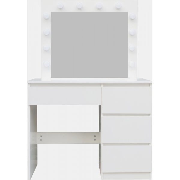 Giselle sminkbord med speil og LED-belysning Giselle sminkbord med speil og LED-belysning