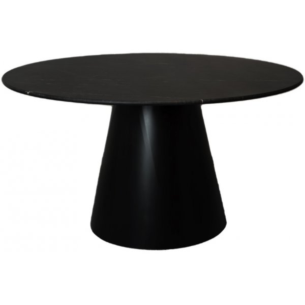 Lance rundt spisebord 137 cm - Marmor (Svart) / Metall