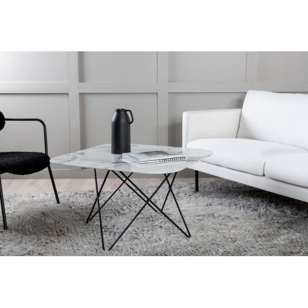 Michel salongbord - Hvit marmor