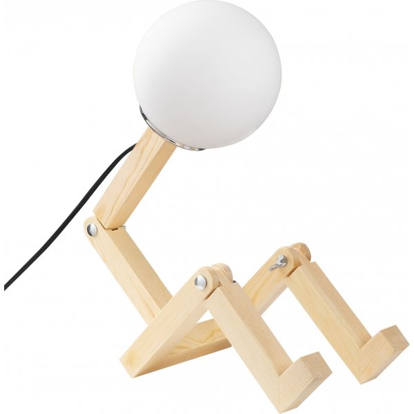 Milet bordlampe, opal - Naturell