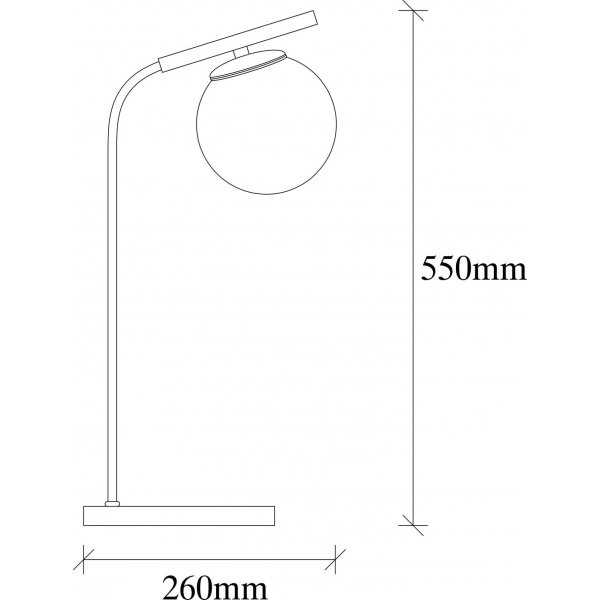 Yatzy bordlampe - Svart