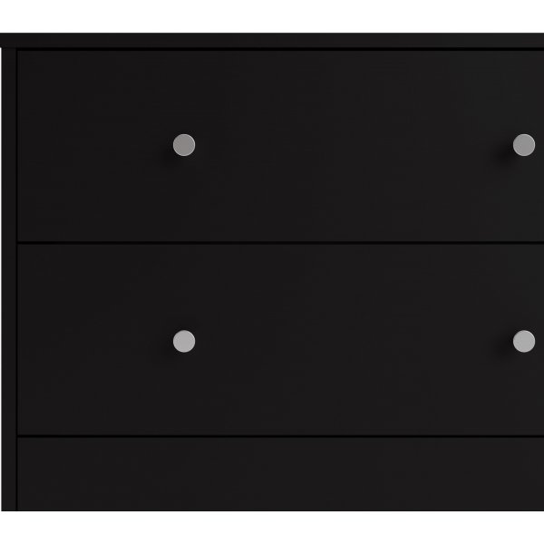 mai sort kommode med 6 skuffer + Mbelftter