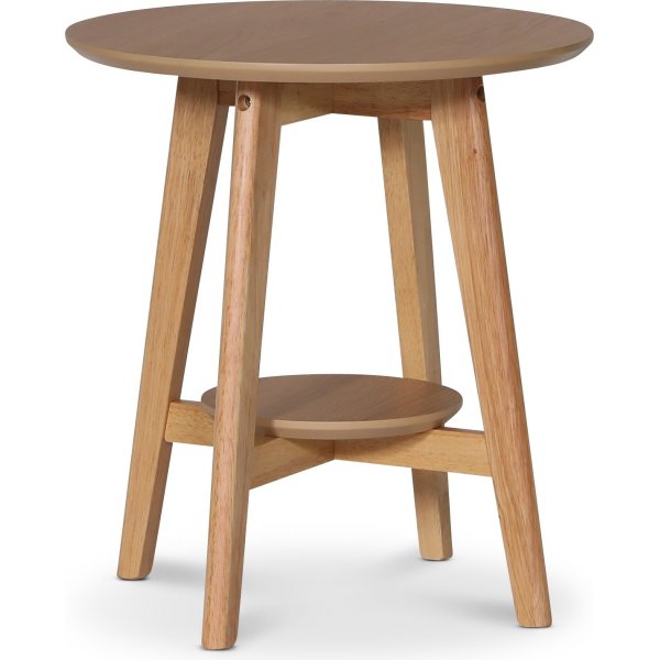 Bridge rundt sidebord 50 cm - Eikefinr