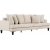 Remy Lounge 4-seters beige sofa 261 cm bred