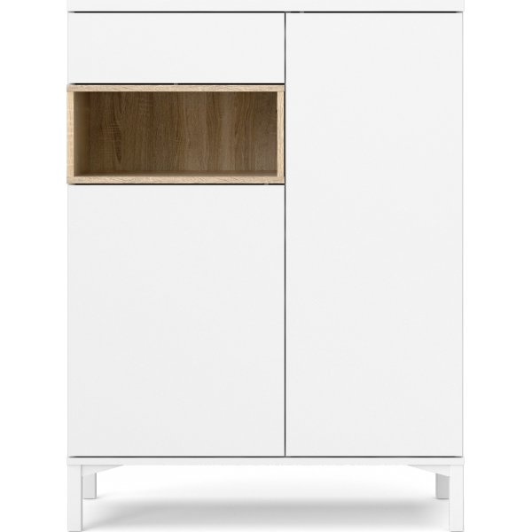 Roomers skap - Hvit/eik Roomers skap - Hvit/eik