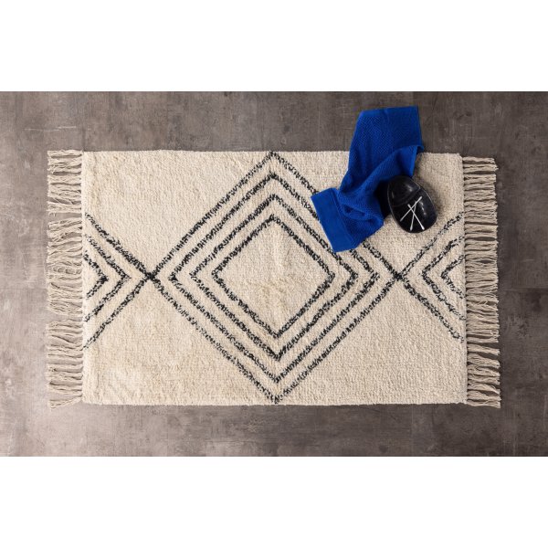 Kj�rlighetsteppe 50 x 80 cm - Sort/hvitt