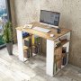 Britt skrivebord 90x60 cm - Furu/hvit