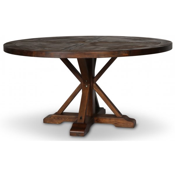 Tuva rundt spisebord Ø150 cm - Brun vintage Tuva rundt spisebord Ø150 cm - Brun vintage