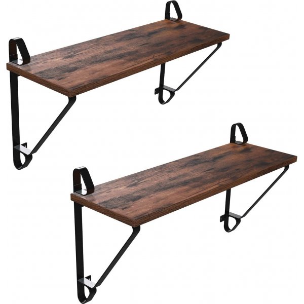 Joachim vegghylle, 2-pakning - Brun/svart Joachim vegghylle, 2-pakning - Brun/svart