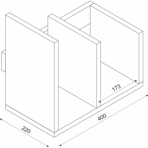 Modesto bokhylle - Valnøtt Modesto bokhylle - Valnøtt