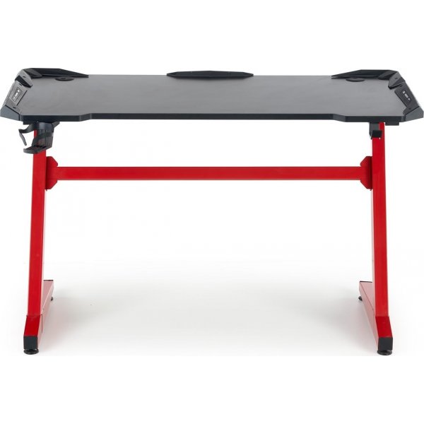 Tebur skrivebord 122x60 cm - Sort/rød Tebur skrivebord 122x60 cm - Sort/rød