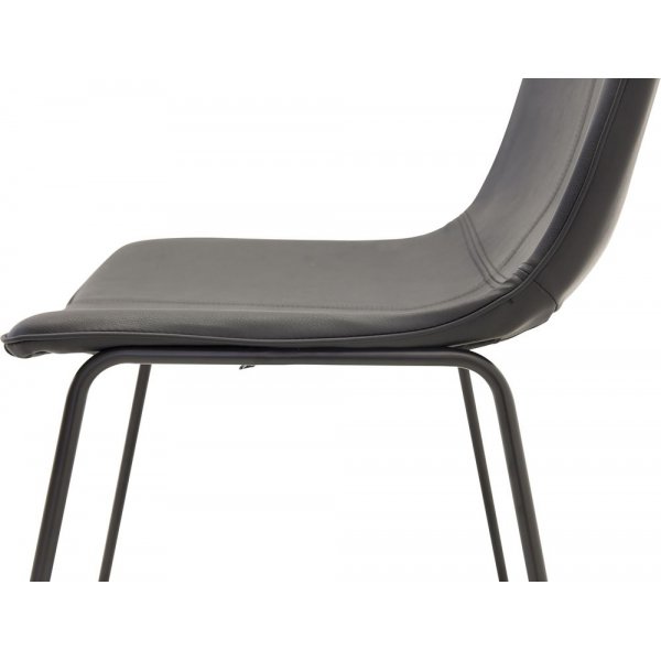 Spisestol Bridge - Svart / Svart PU Spisestol Bridge - Svart / Svart PU