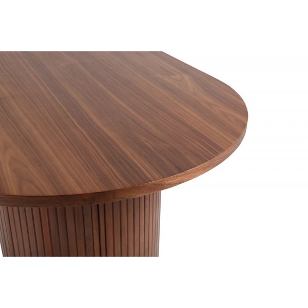 Inter ovalt spisebord - Valntt/svart