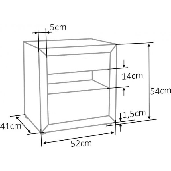 Eton 3 nattbord - Grønn fløyel Eton 3 nattbord - Grønn fløyel