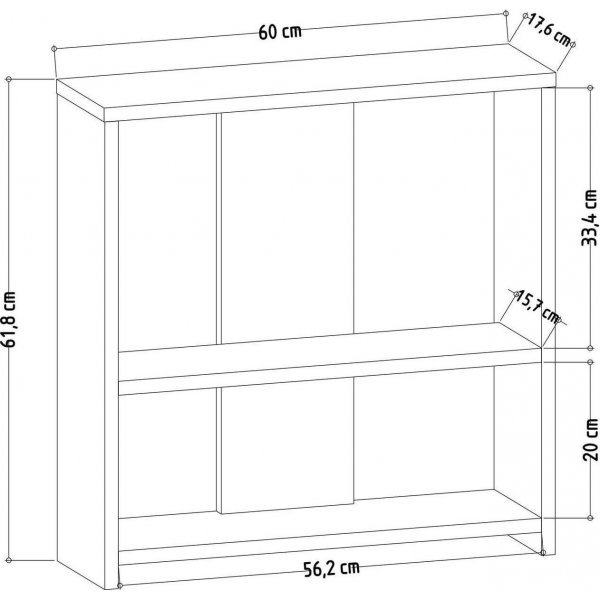 Dosi sidebord - Antrasitt