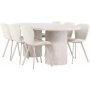 Spisebord Narvik med 6 Lilja stoler - Beige