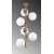 Fasettert taklampe 10455 - Vintage/hvit