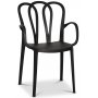 Thornet spisestol stabelbar - Svart (Plast)