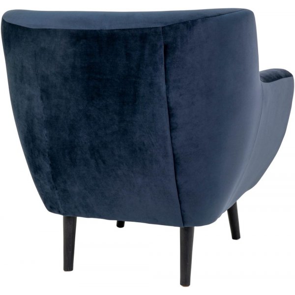 Monte lenestol - Mørk blå/svart Monte lenestol - Mørk blå/svart