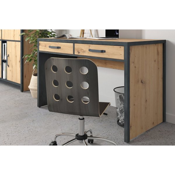 Weston skrivebord 120 x 60 cm - Eik/grå Weston skrivebord 120 x 60 cm - Eik/grå