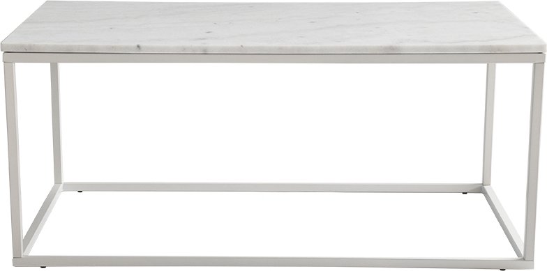 Accent sofabord 110 - Hvit marmor - Marmorsalongbord, Marmorbord, Bord